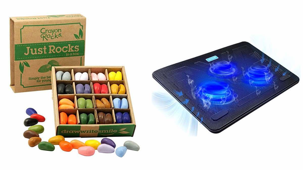 Geek Daily Deals 030718 crayon rocks laptop cooling pad