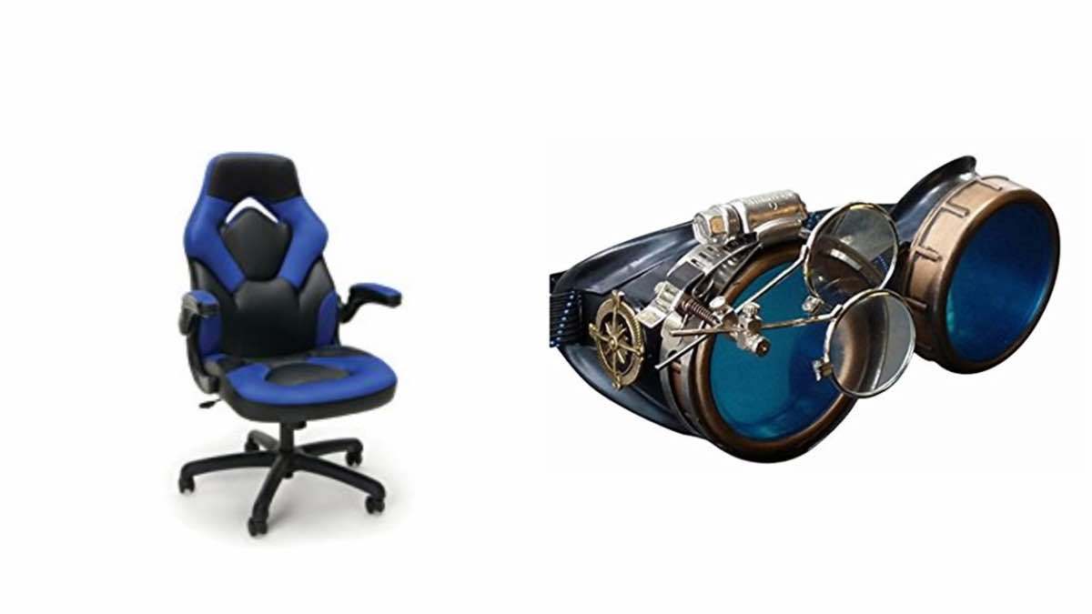 Geek Daily Deals 030818 gaming chairs steampunk goggles