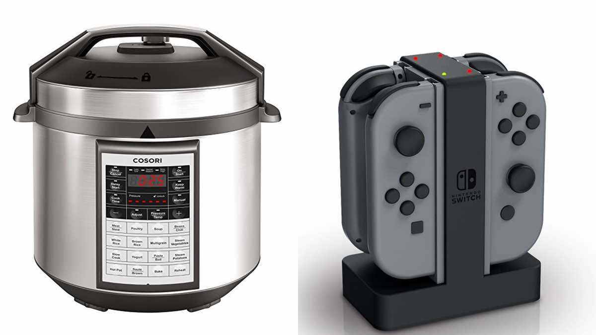 Geek Daily Deals 032618 multi cooker nintendo switch joycon charger
