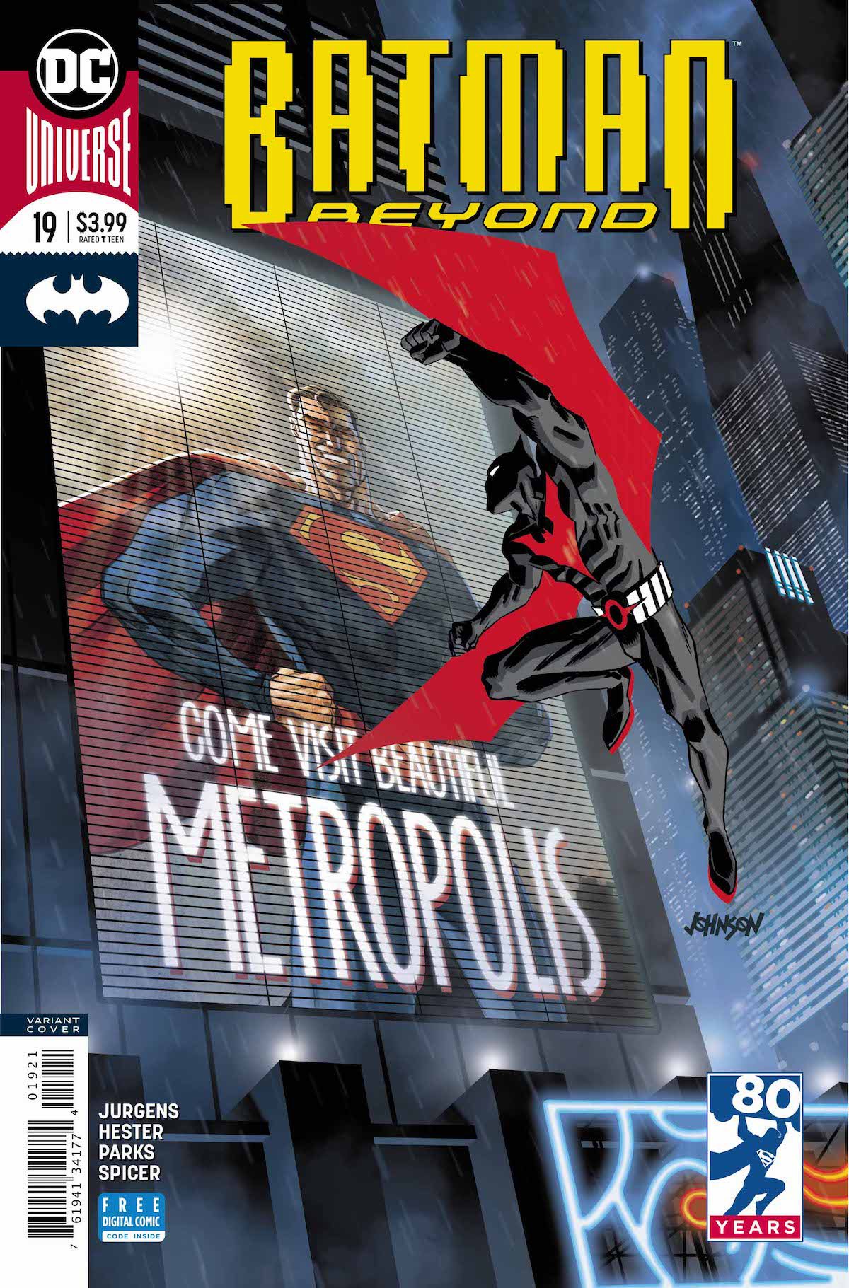 Batman Beyond #19 variant cover