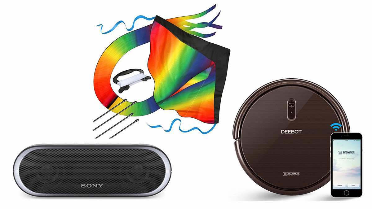 Geek Daily Deals 040218 sony speaker rainbow kite robot vacuum