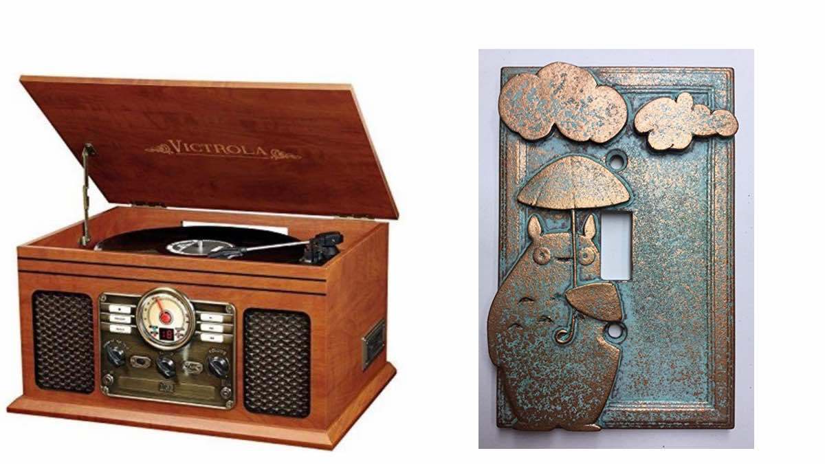 Geek Daily Deals 041418 music cabinet totoro switch plate