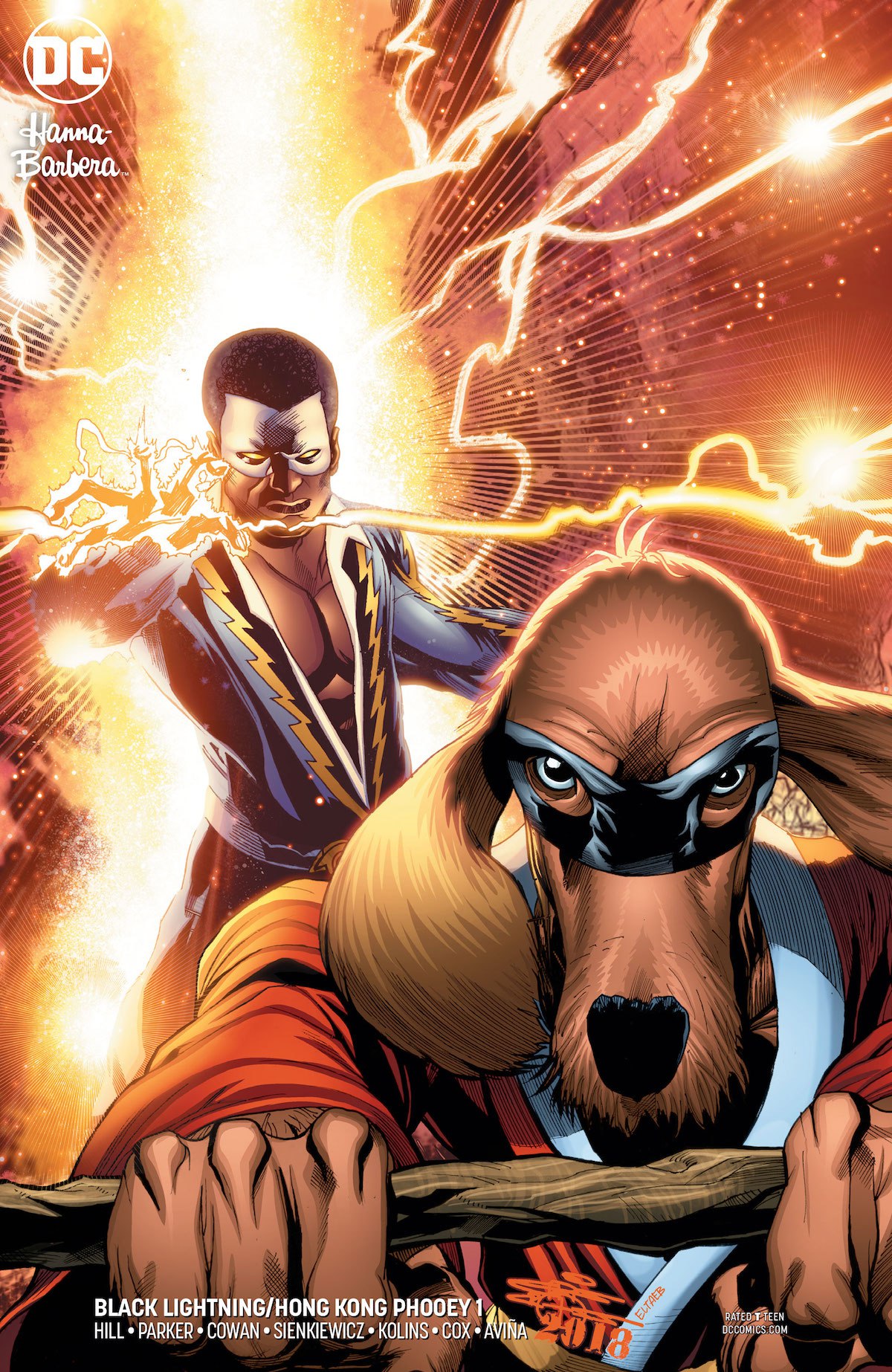 Black Lightning/Hong Kong Phooey Special #1 variant cover