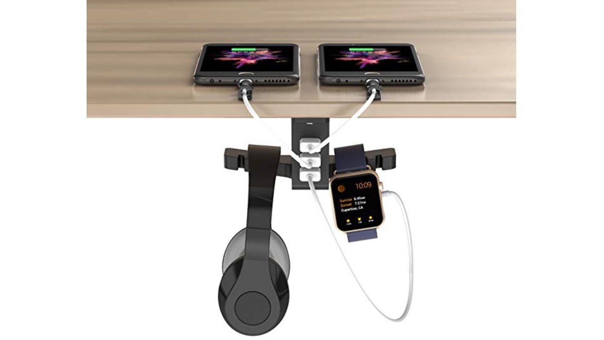 Geek Daily Deals 072218 under desk headphone hook usb charger