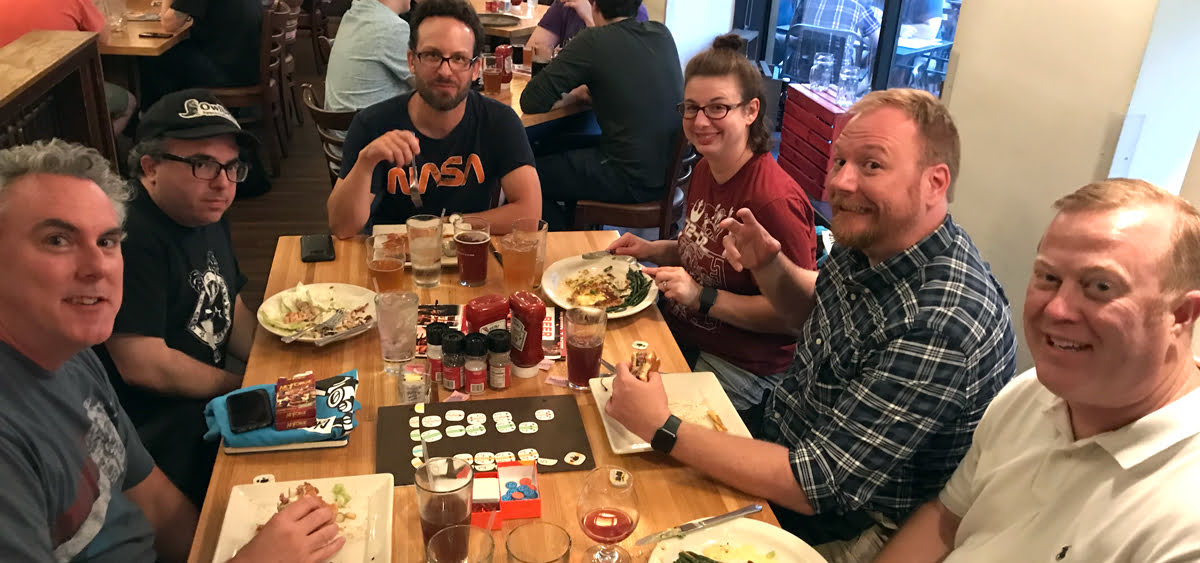 GeekDads & friends at Rock Bottom Brewery