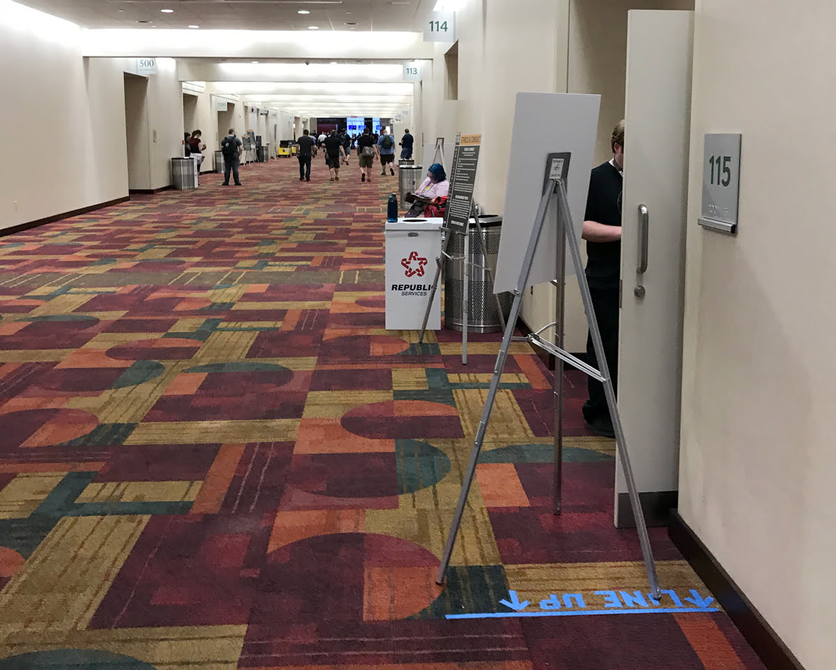 Gen Con press badge line