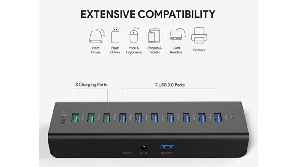 Geek Daily Deals 081418 10 port usb charger