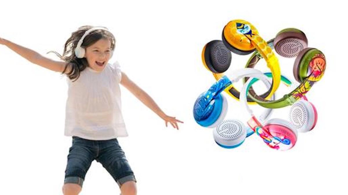 BuddyPhones WAVE headphones are waterproof, feature age-appropriate volume limiting, and awesome designs too.