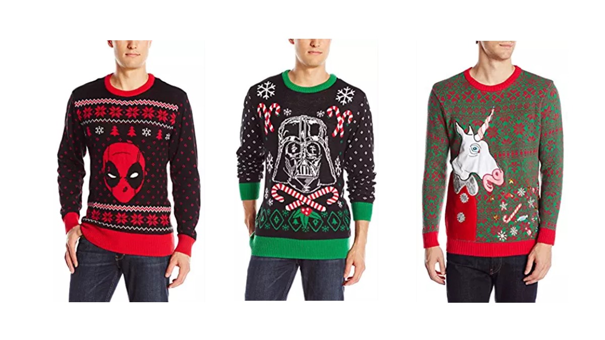 Geek Daily Deals 112818 ugly sweaters