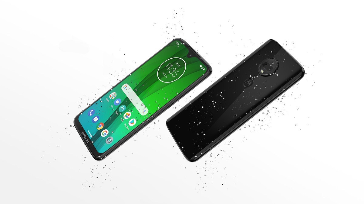 The moto g7 phones are water resistant, inside and out.