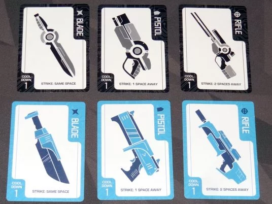 Slip Strike weapon cards