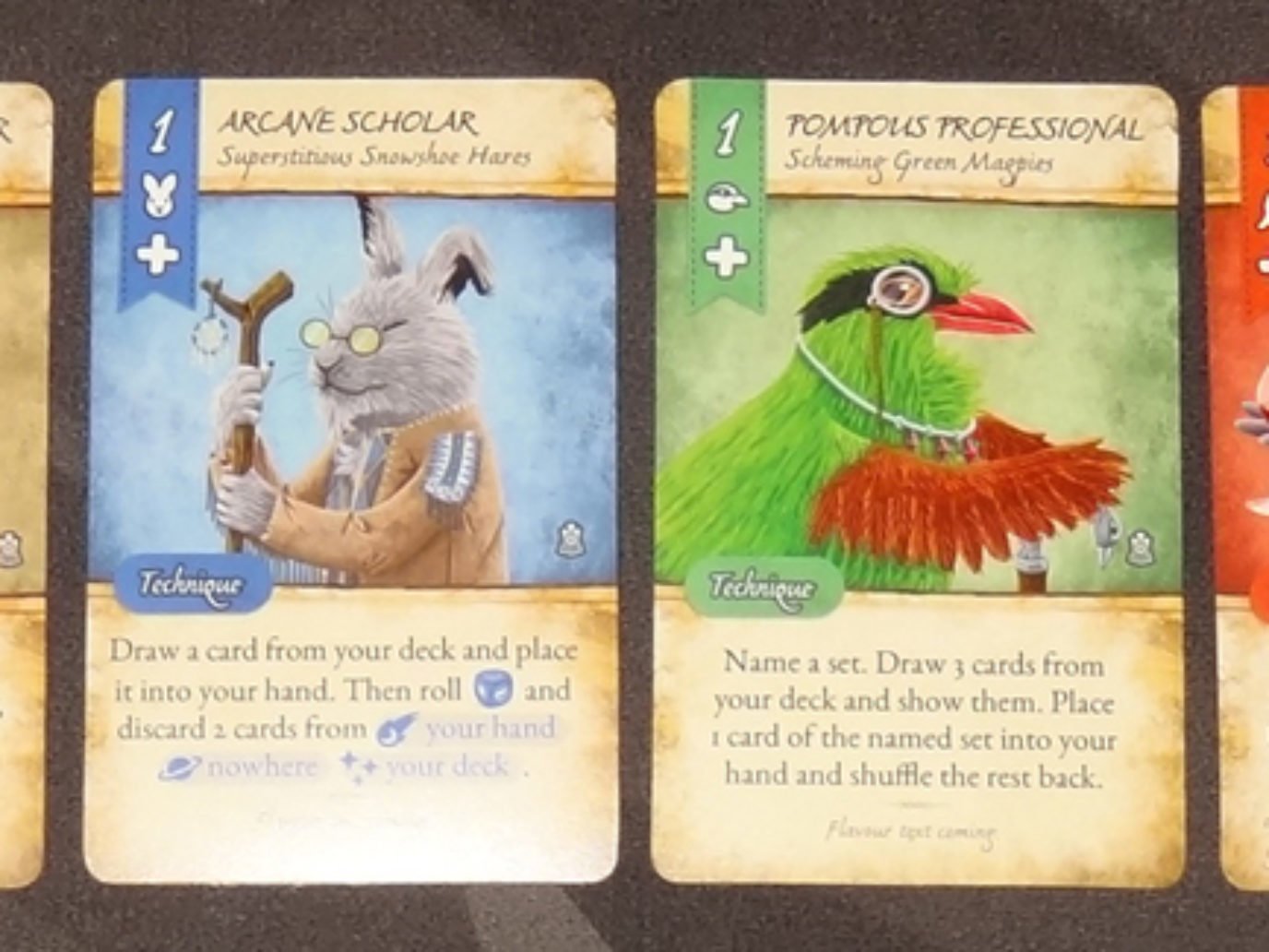 Dale of Merchants 3 animalfolk cards