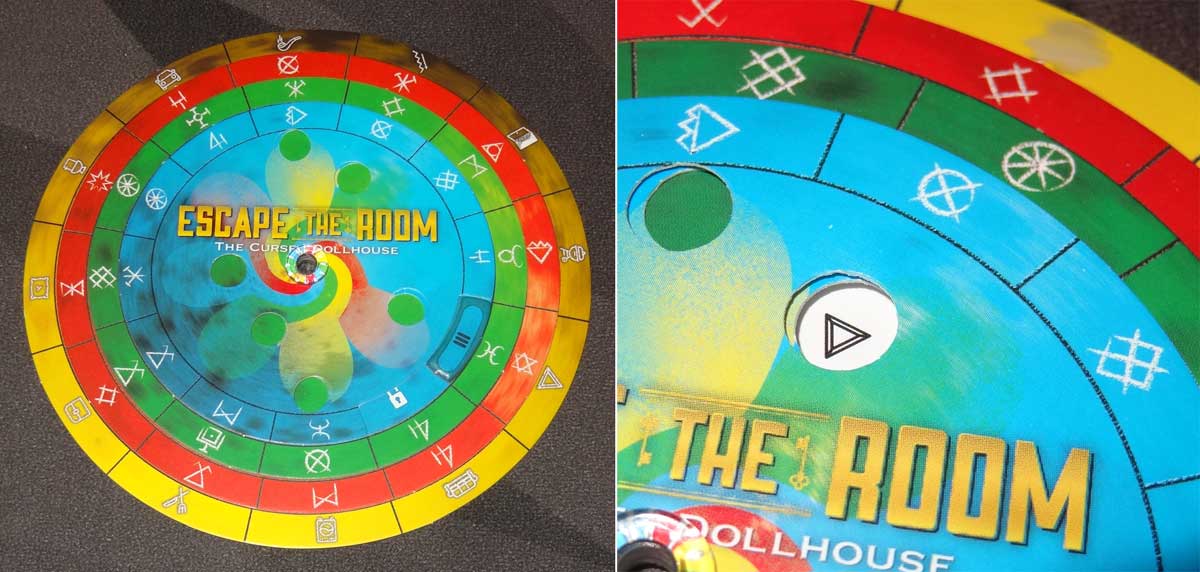 Escape the Room: The Cursed Dollhouse solution wheel