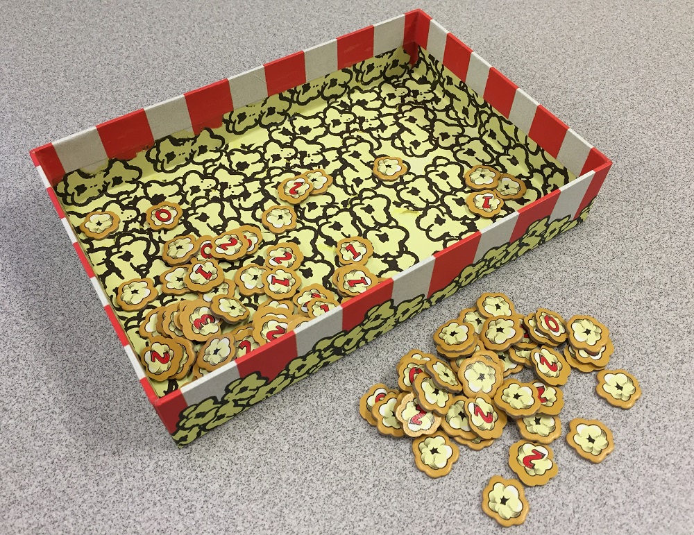 popcorn tokens and bucket