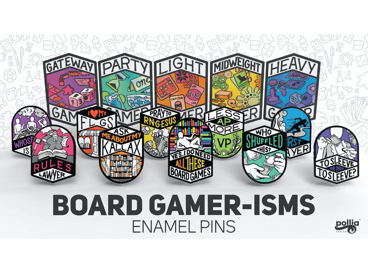 Board Gamer-isms Pins
