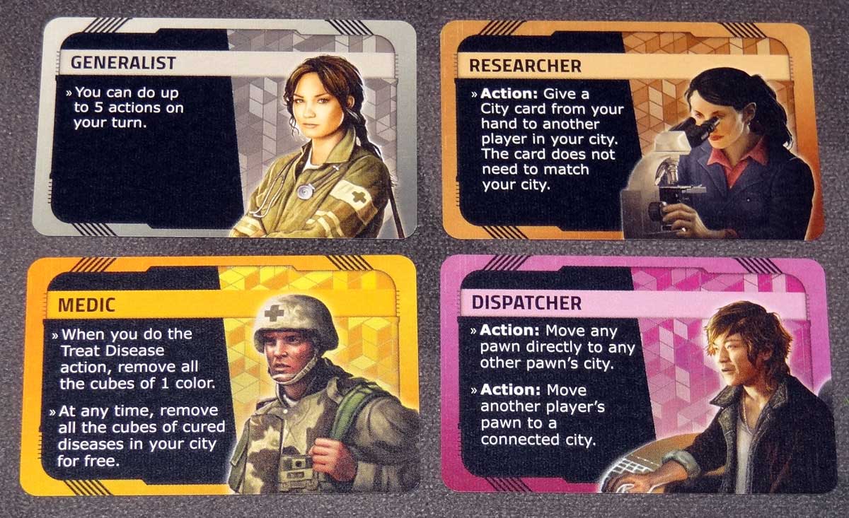 Pandemic: HotZone—North America character cards