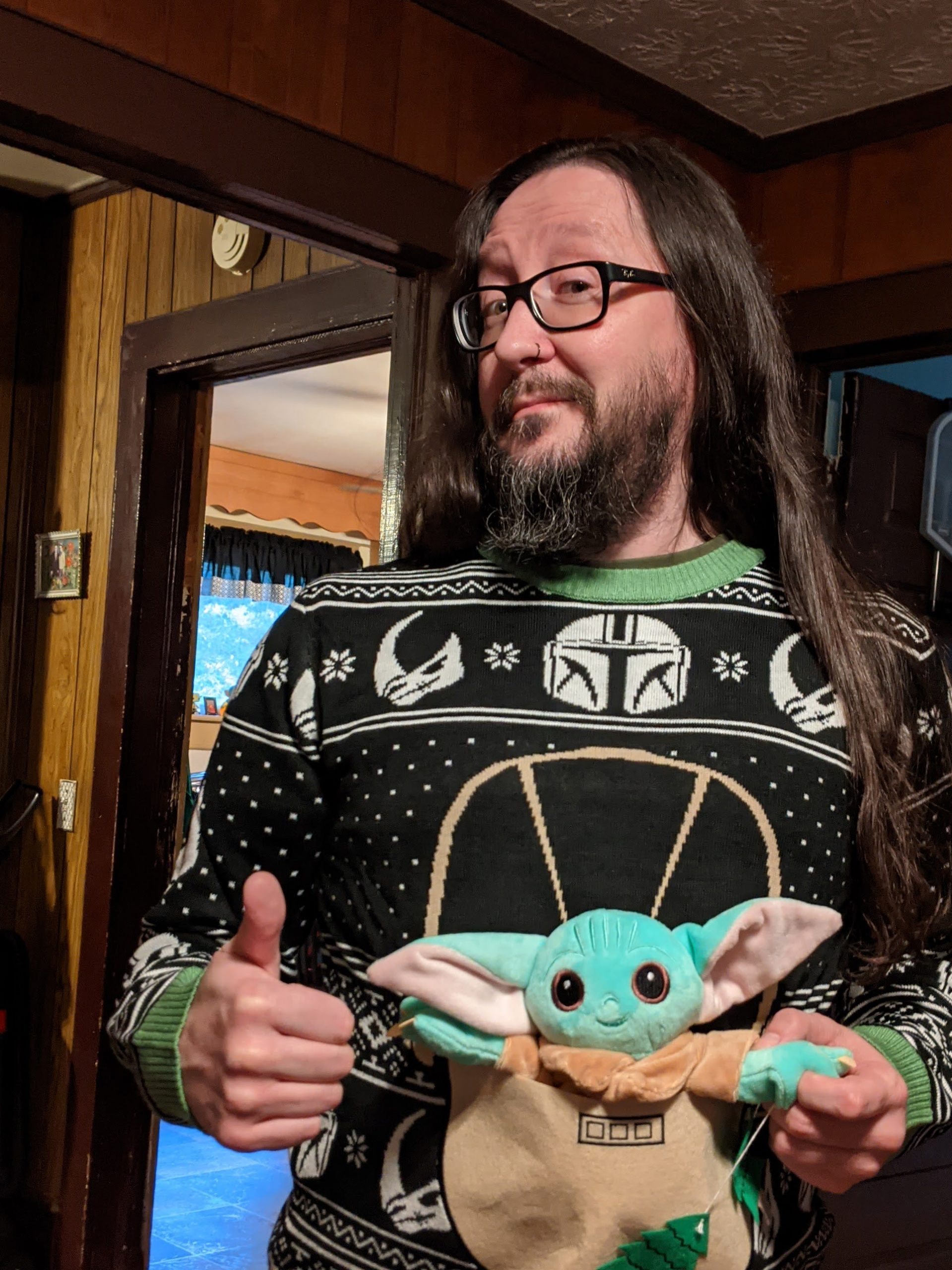 baby yoda sweater irl
