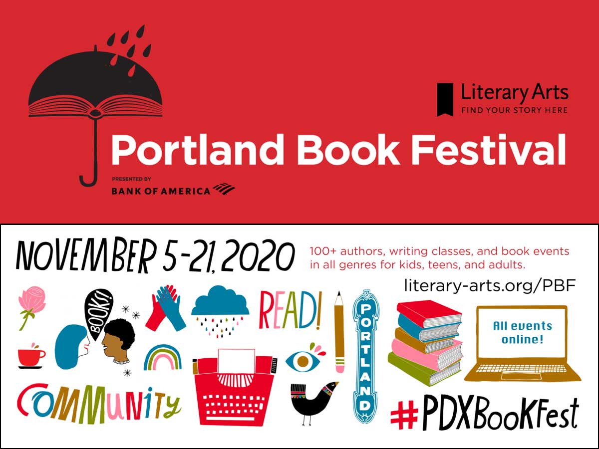 Portland Book Festival banner