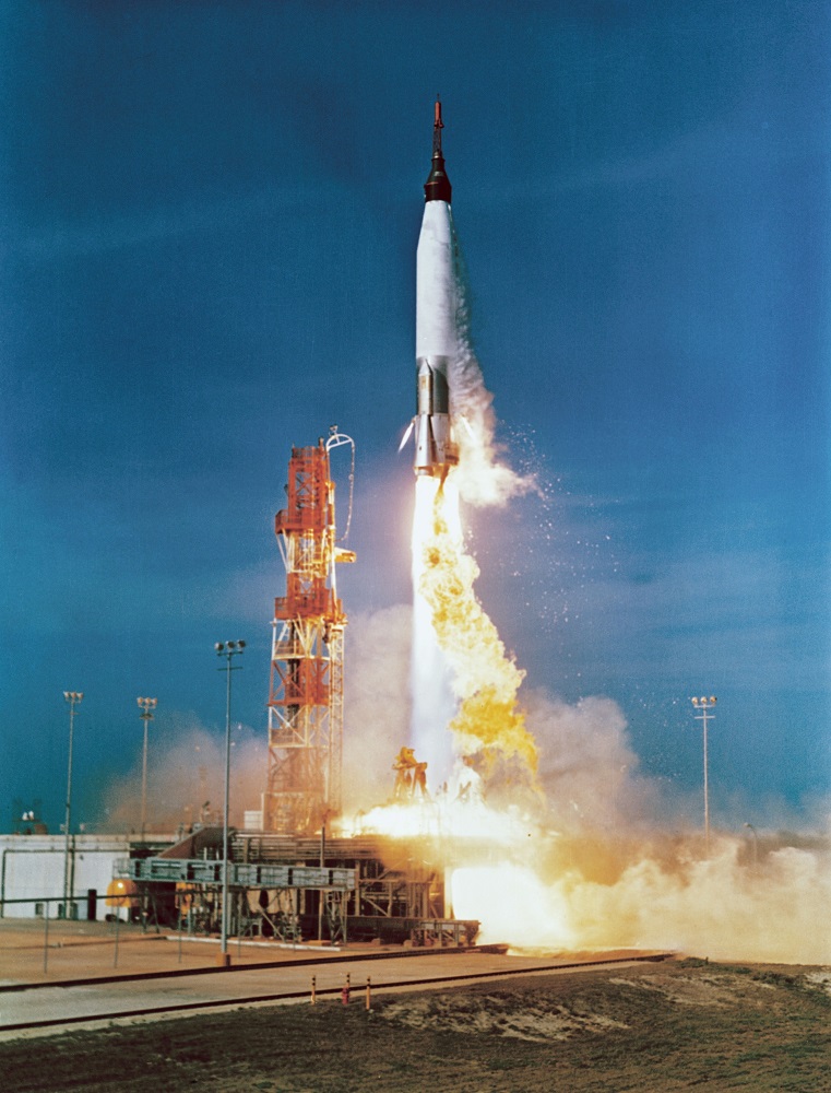 Mercury Atlas 2 rocket launch
