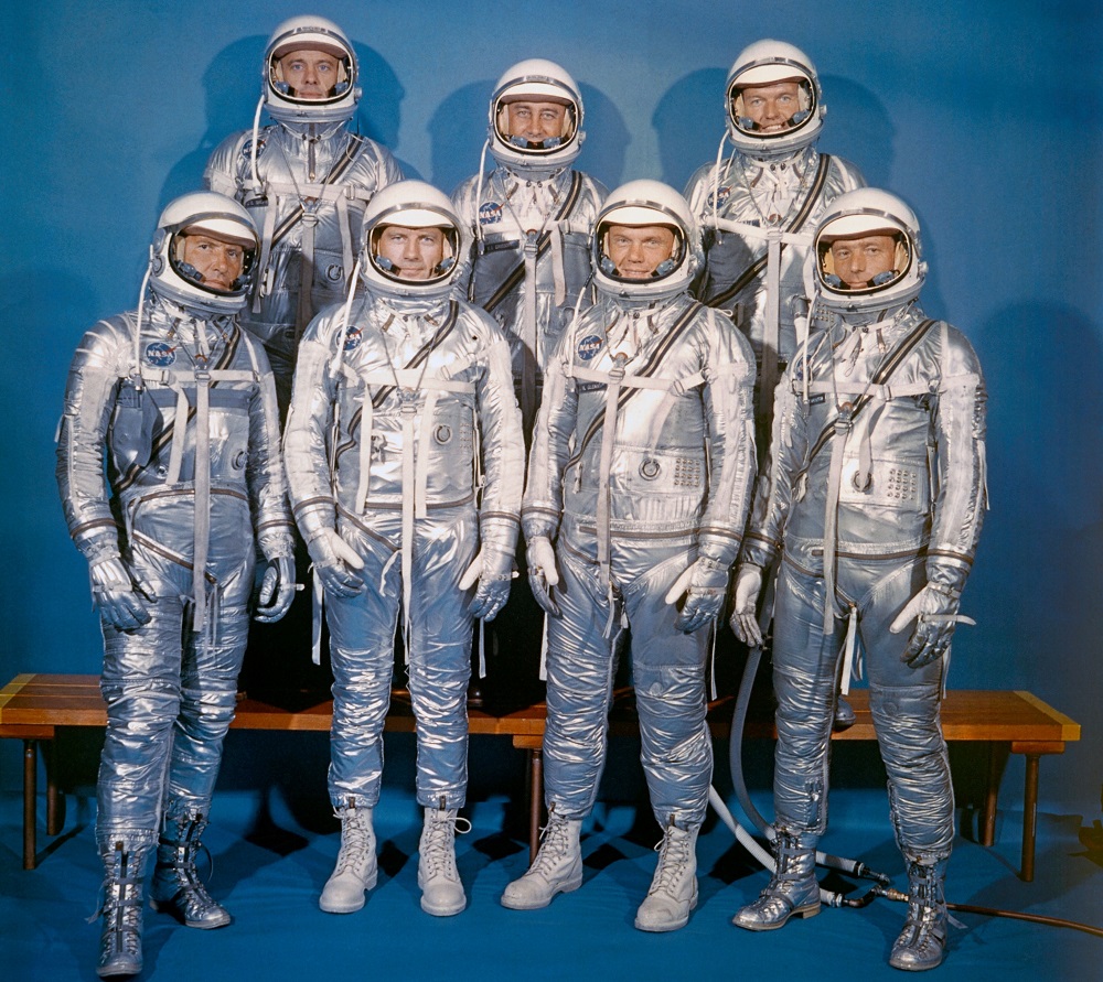 The real Mercury Seven astronauts