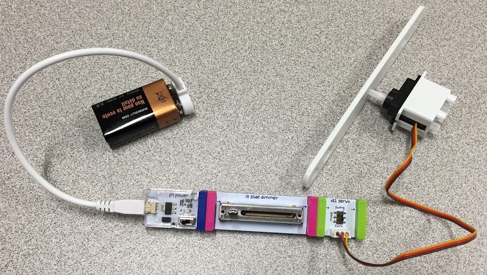dimmer and servo circuit