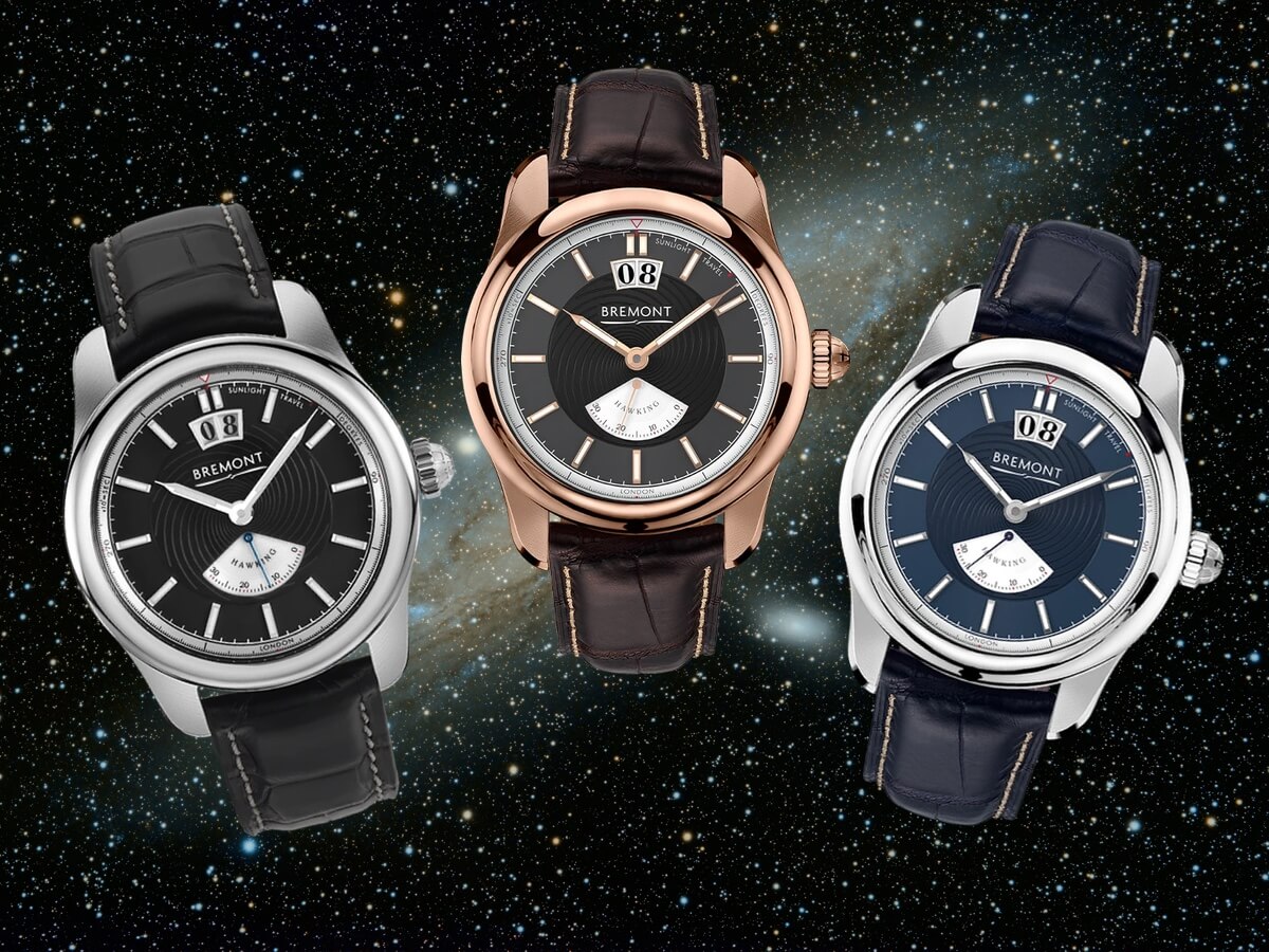 The three men's watches from the Bremont Hawking Collection
