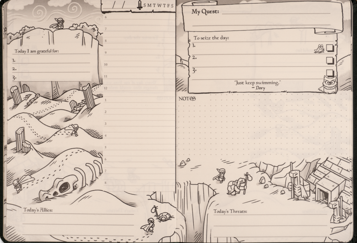 daily page of the journal