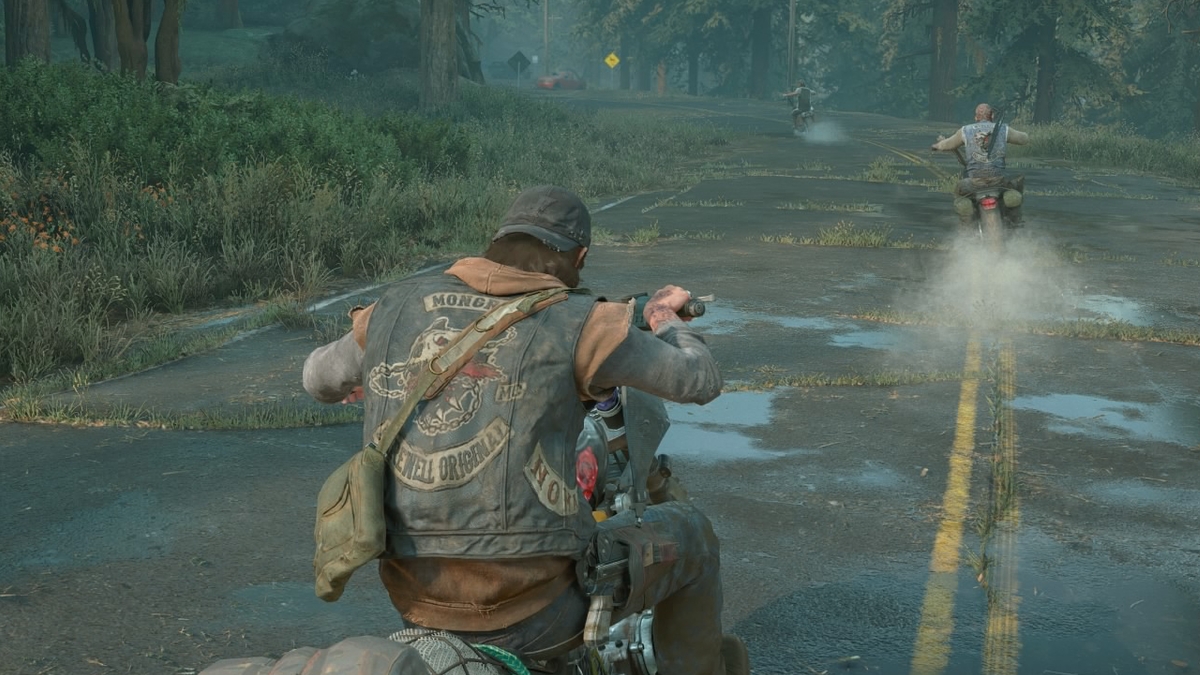 Chasing Leon in the opening scene of Days Gone