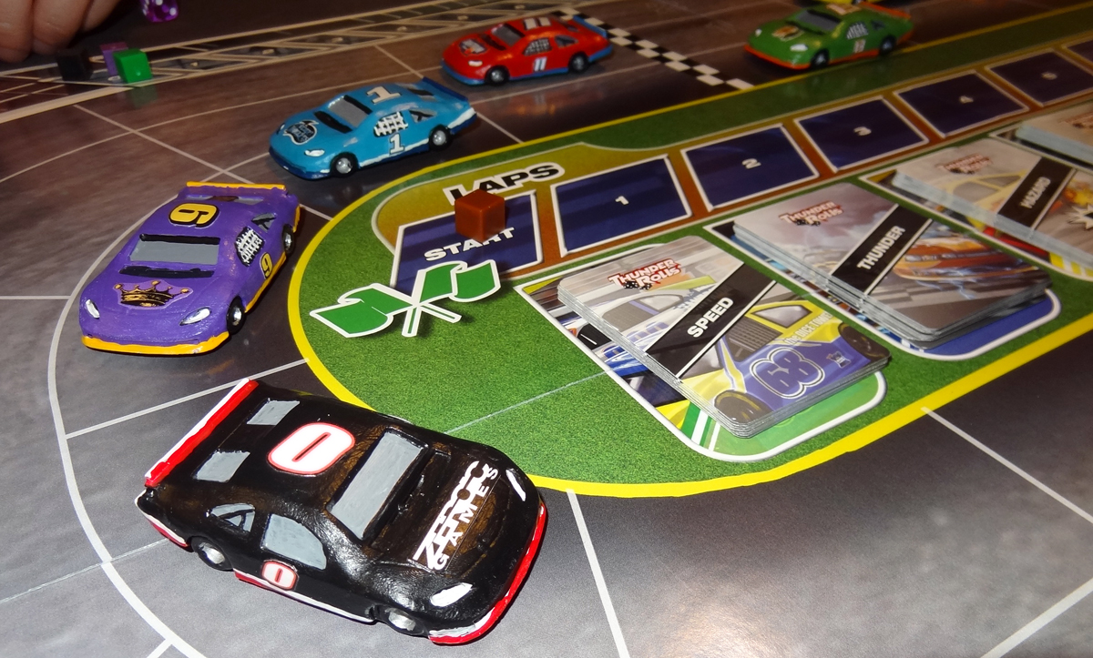 Thunder Rolls cars on track