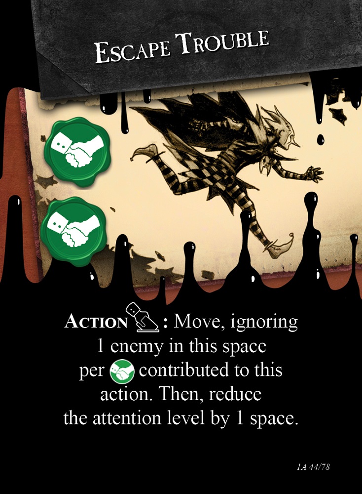 stained action cards