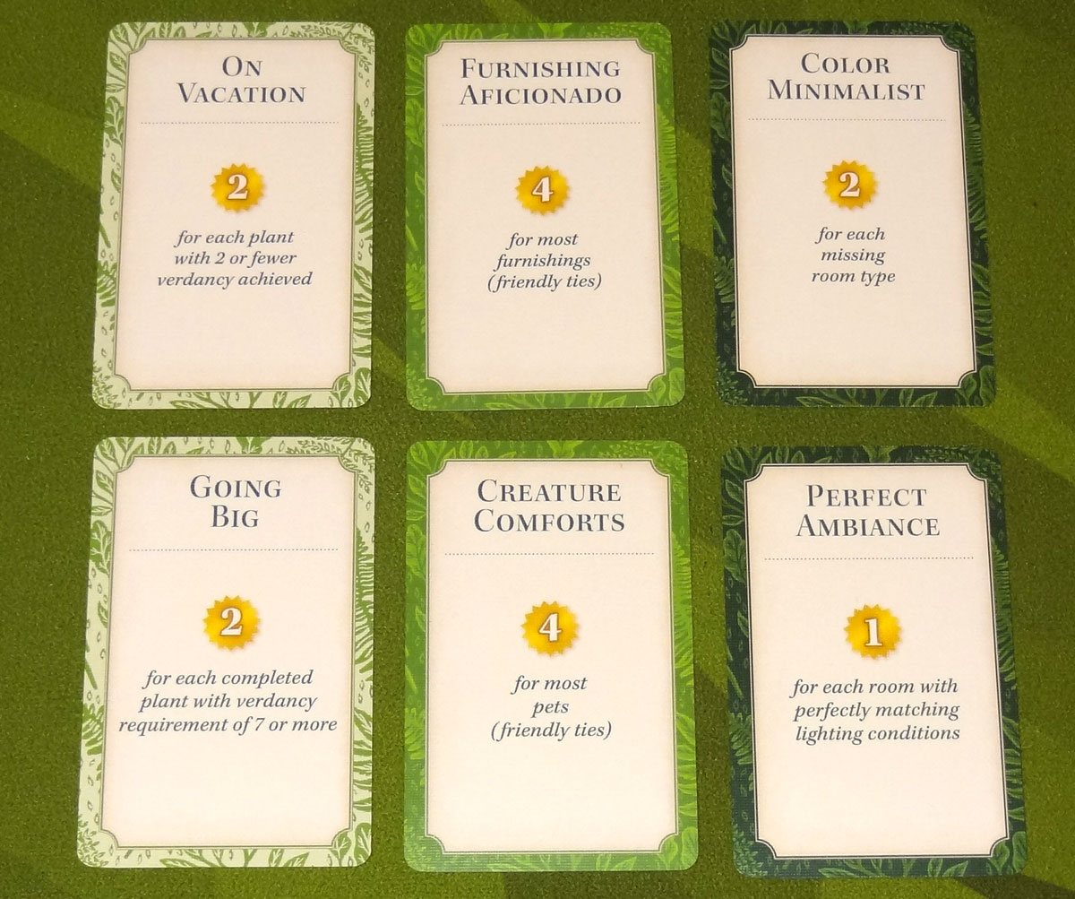 Verdant goal cards