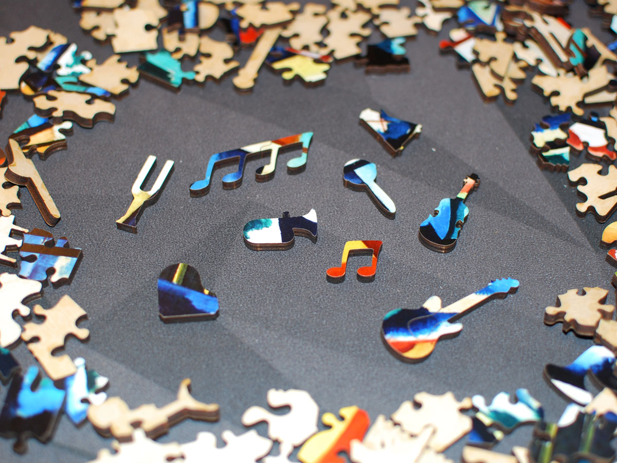 Nautilus wooden puzzle pieces