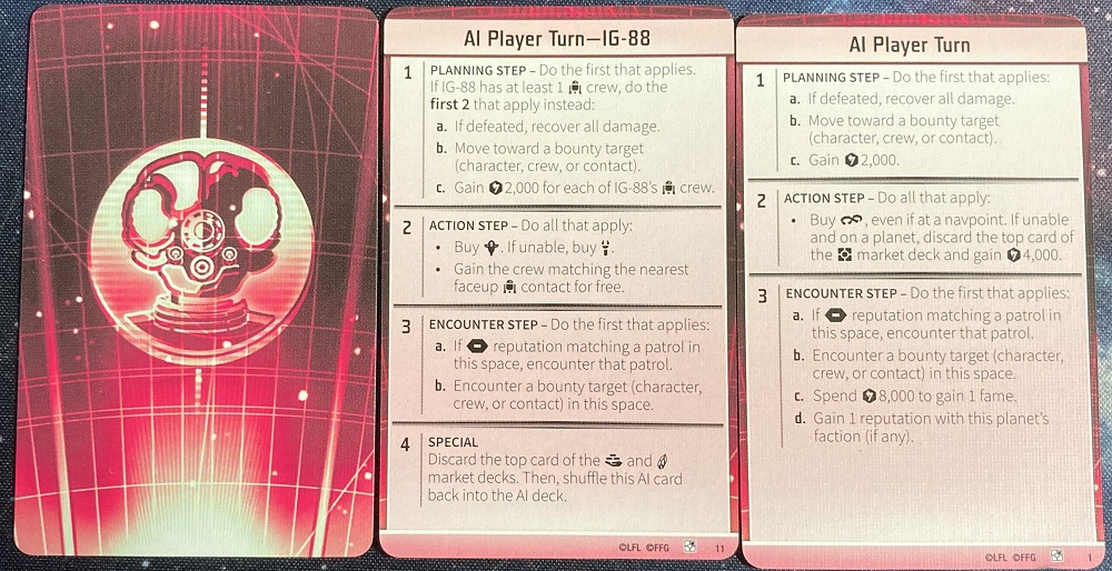 bounty hunter AI cards