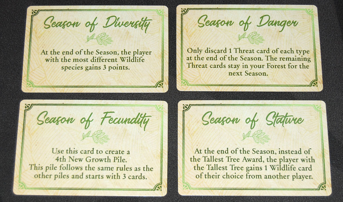 Canopy seasons cards