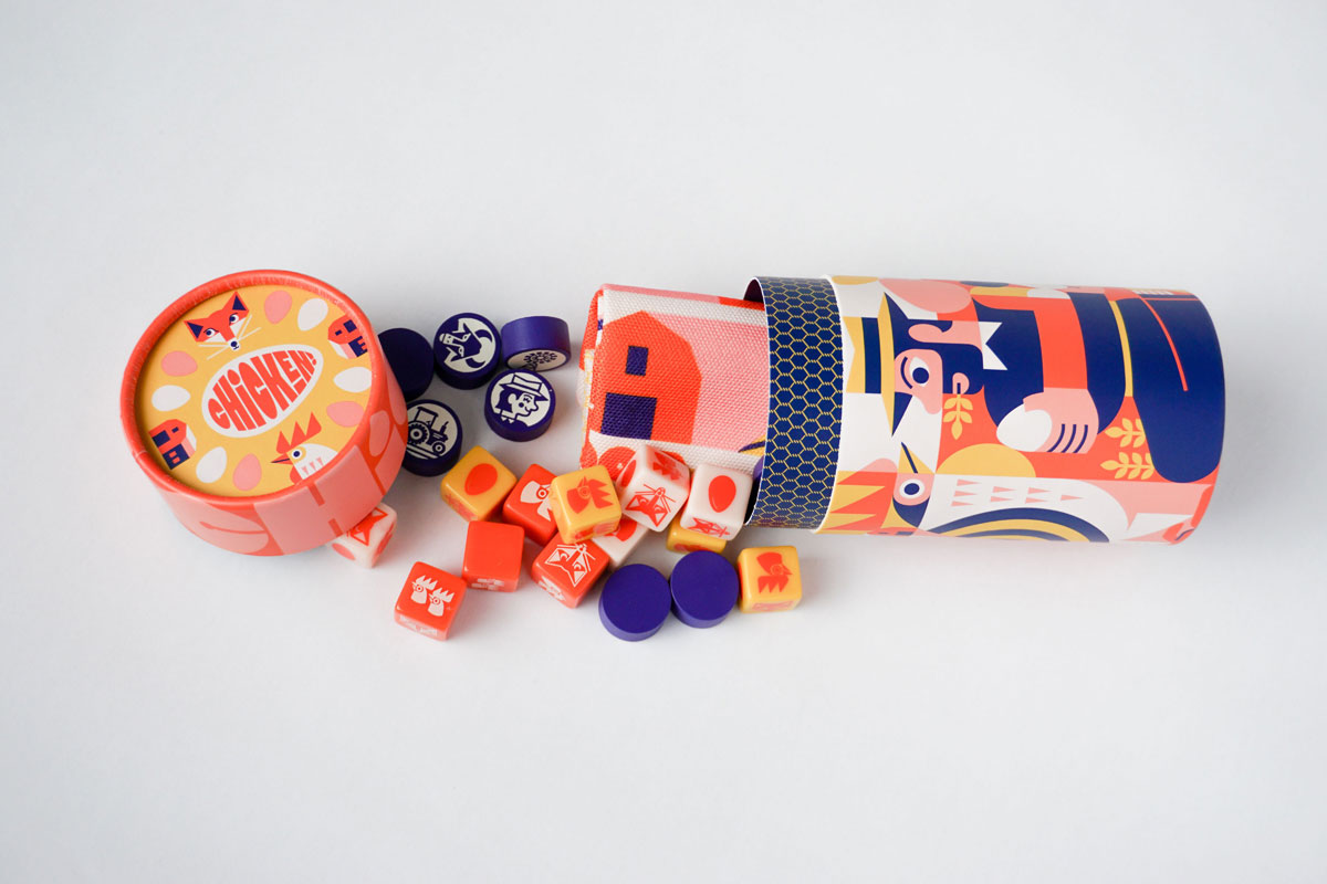Chicken! tube with components