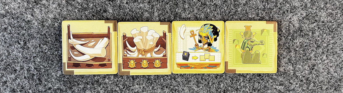 Top down view of an eligible Ivory set