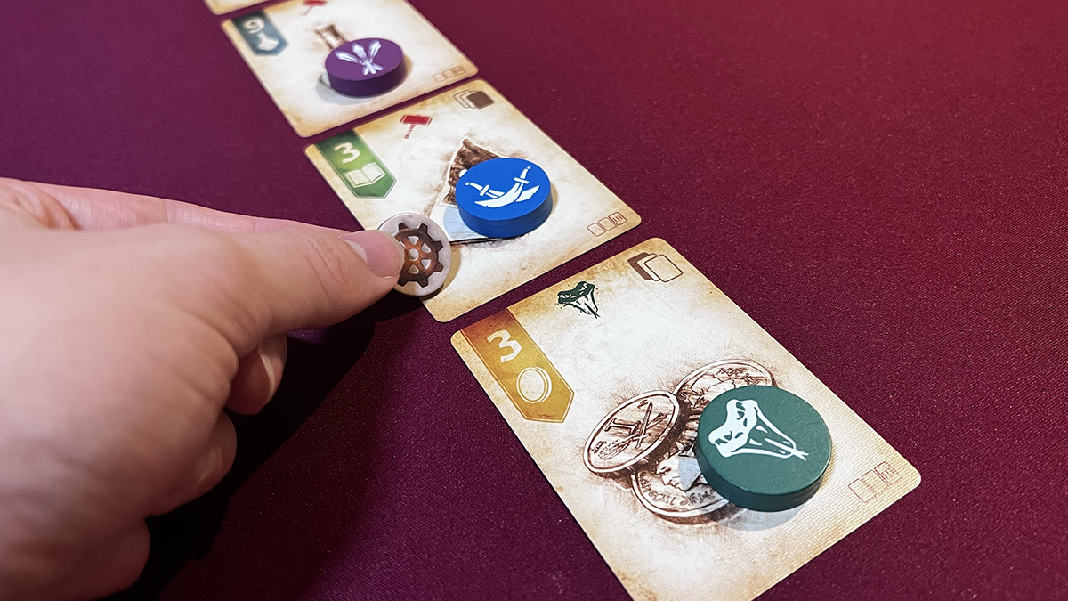 Putting Gear Tokens on the winning bid