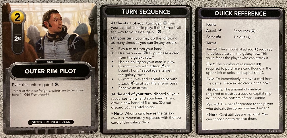 outer rim pilot card