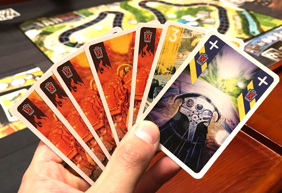 Hand holding Heat cards