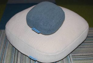 Quiet Mind weighted pillows—mini pillow on top of a large pillow