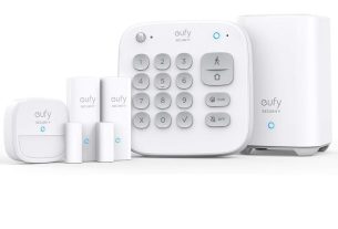 The foundation of the eufy Security system is the five-piece home alarm kit.