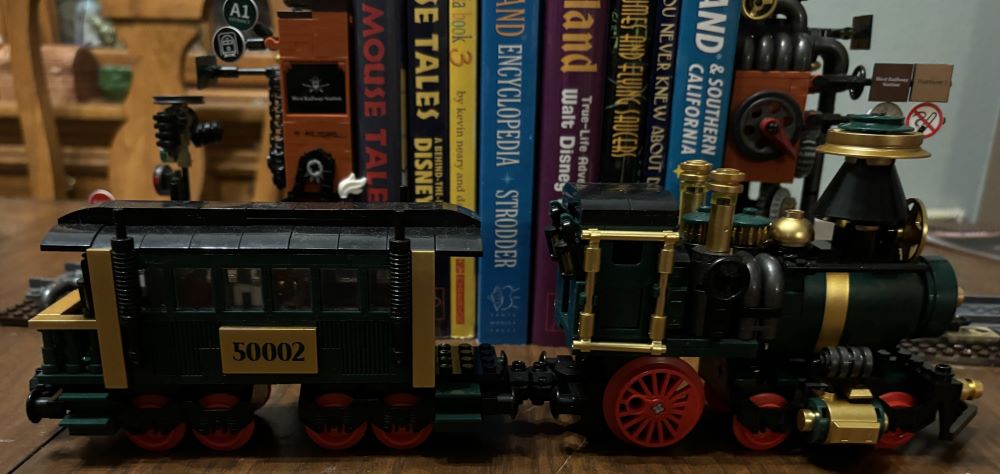 locomotive and passenger car