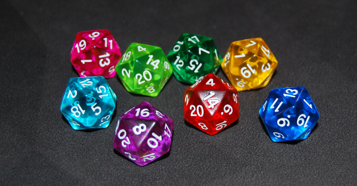 Adventure Party dice