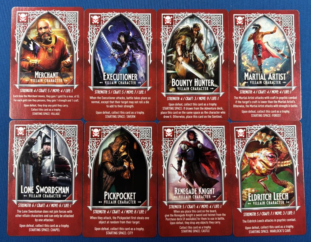 villain cards