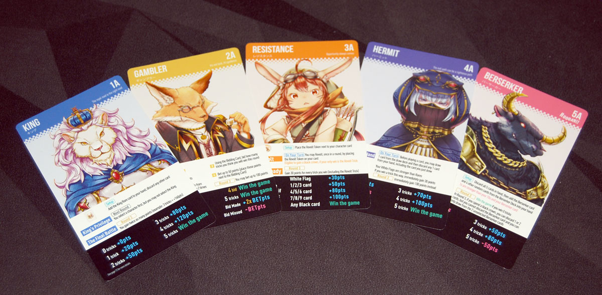 TRICKTAKERs character cards