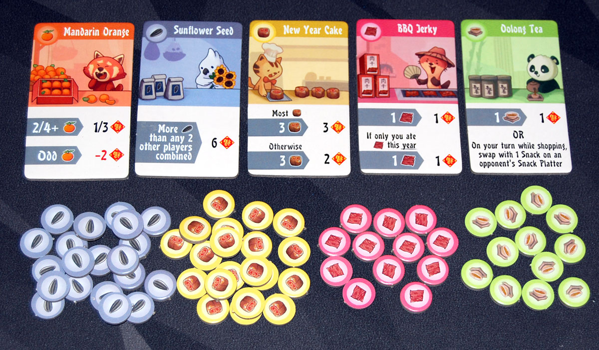 Fú: Festive Fortunes expansion components