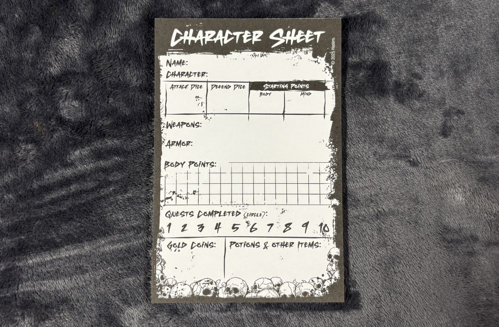 character sheet