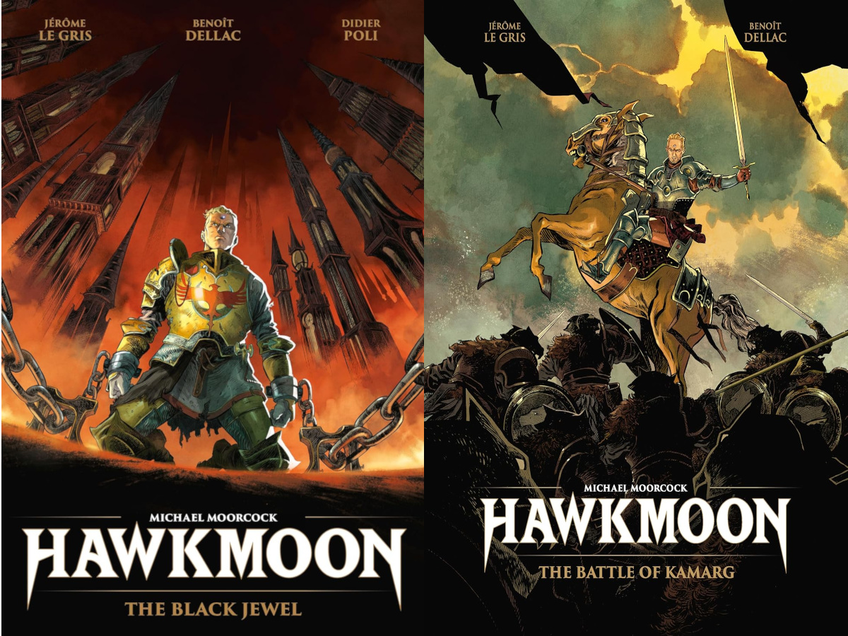 Hawkmoon Graphic Novel Covers. The Black Jewel and The Battle of Kamarg