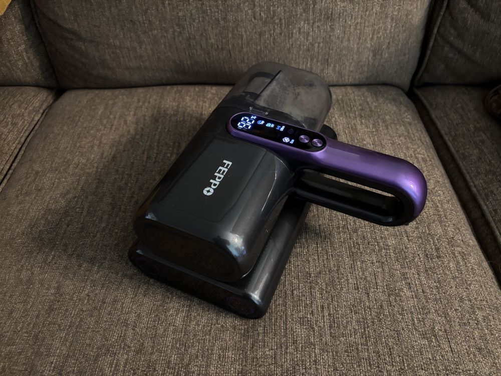 vacuum on couch