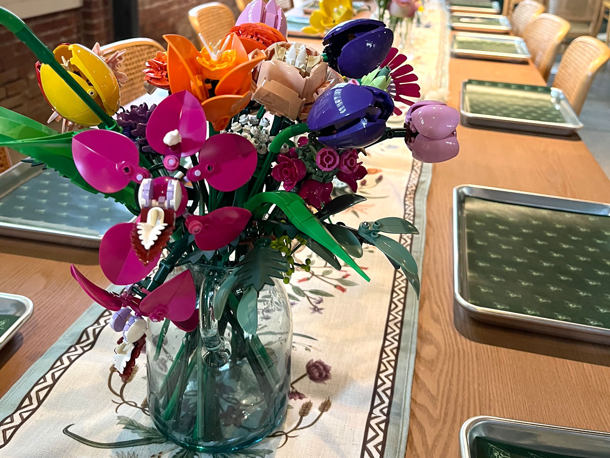 LEGO flowers close-up